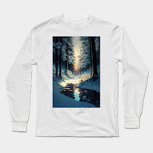 Beautiful winter landscape Long Sleeve T-Shirt